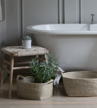 Basket made of seagrass, Multi-purpose storage basket, home organization accessory, highly aesthetic, wholesale available. 3
