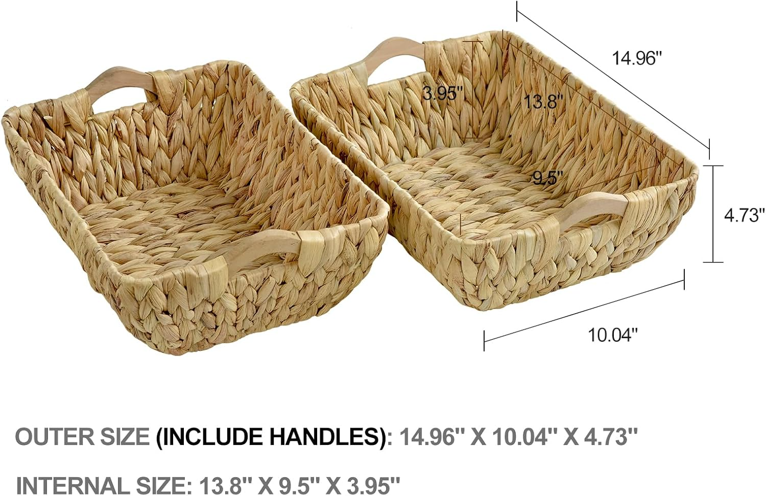 Basket with wooden handle, Storage basket, home organization accessory highly aesthetic, wholesale available. 2