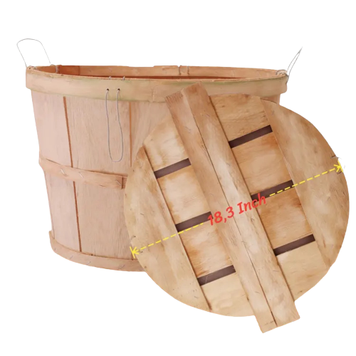 Trading In Bulk Wooden Fruit Basket Clothes Dirty Laundry Basket Storage Baskets Bins Durable Eco-Friendly Material Viet Nam 1