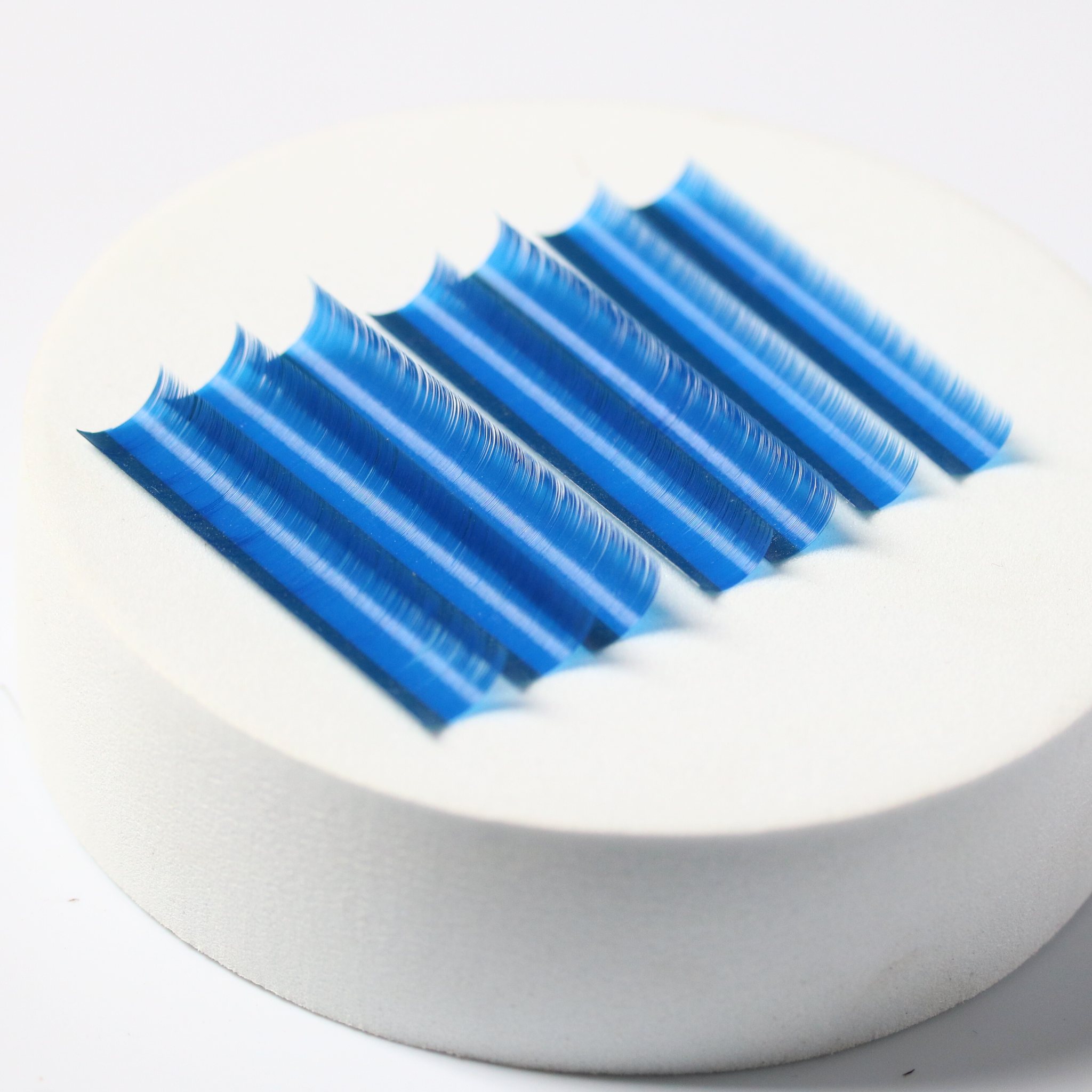 Blue Mix 0.07 CC Bulk Price Colored Individual Eyelash Branding Customization Lash Trays Eyelashes C CC D DD B J L LC L M Curl 2
