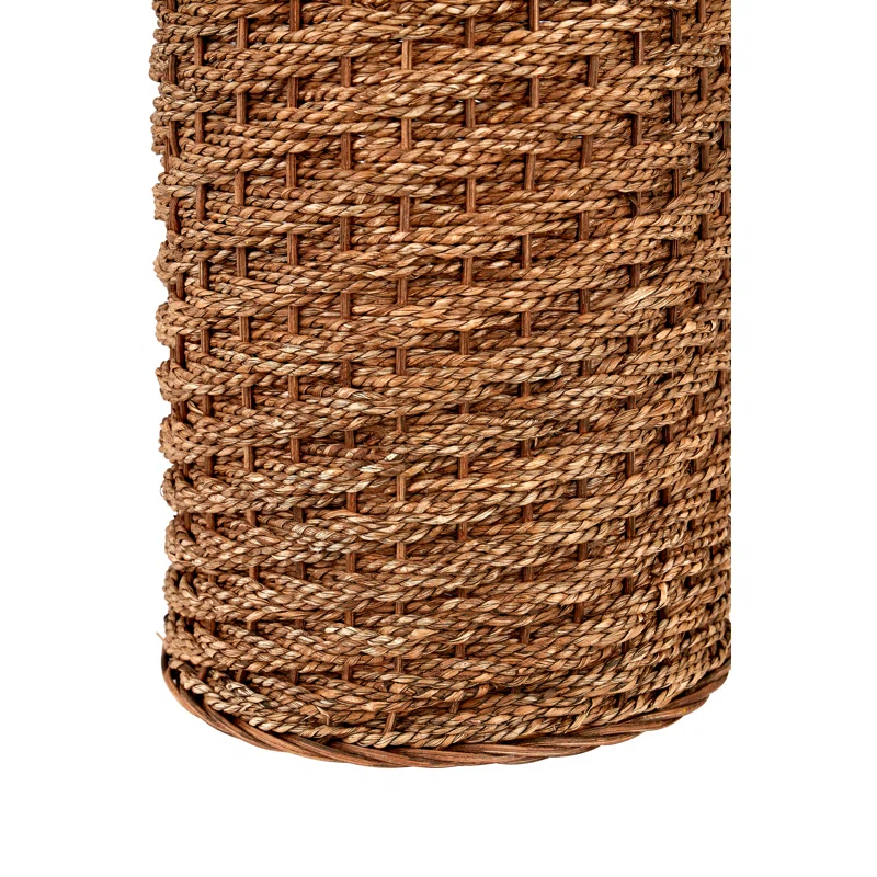 Brown Woven Seagrass Table Lamp, Lamps made from handmade materials, home decoration accessories, wholesale. 3