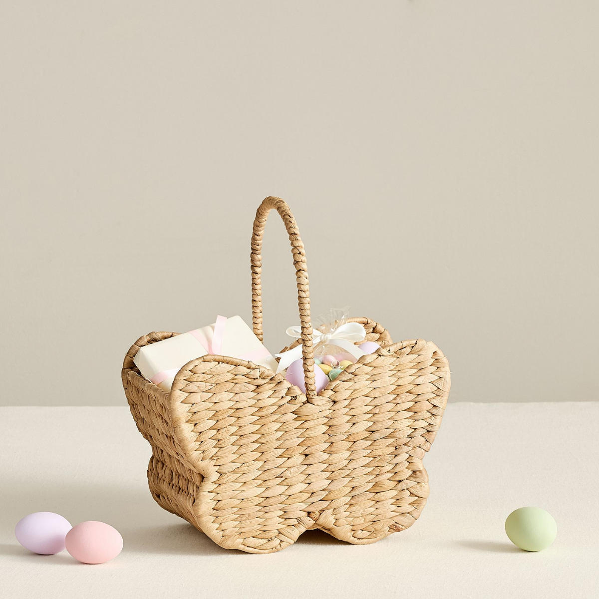 Butterfly Shaped Easter Basket, Home accessories Natural materials that are safe for health and aesthetically pleasing 1