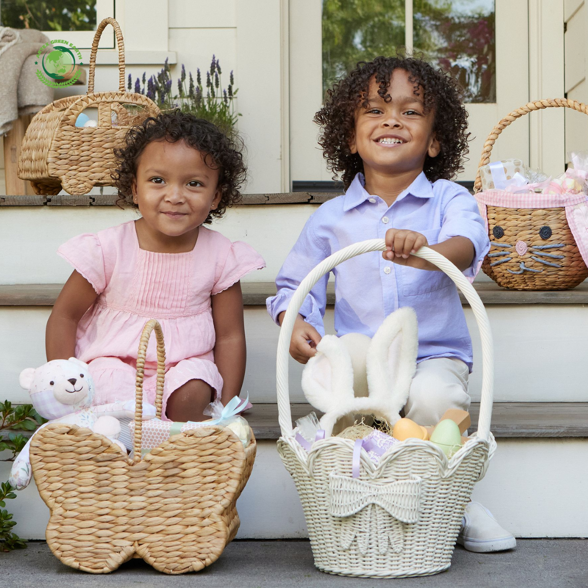 Butterfly Shaped Easter Basket, Home accessories Natural materials that are safe for health and aesthetically pleasing 4