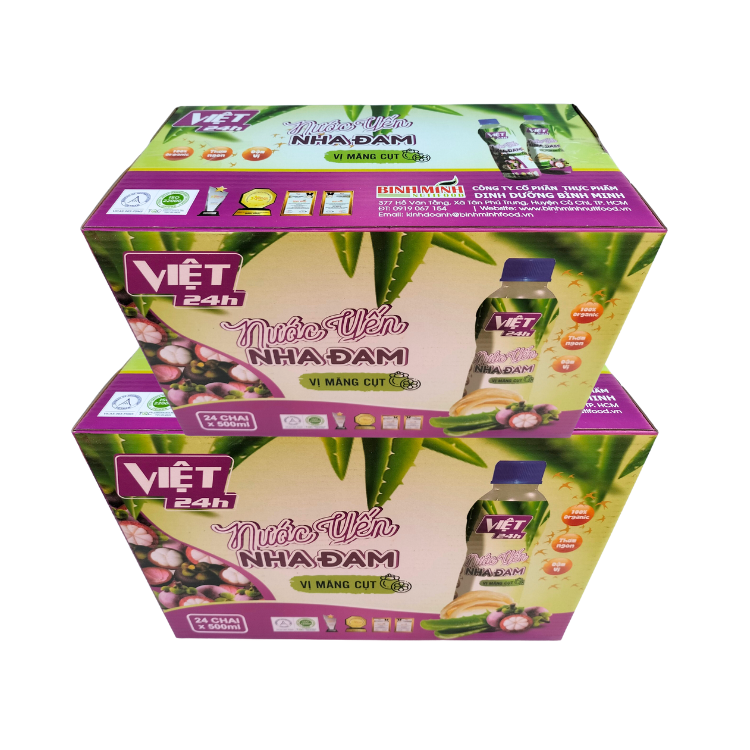 High Quality Aloe Vera Bird Nest Juice With Mangosteen Flavor Flavored Beverage Iso Packed In Box Vietnam Factory 7