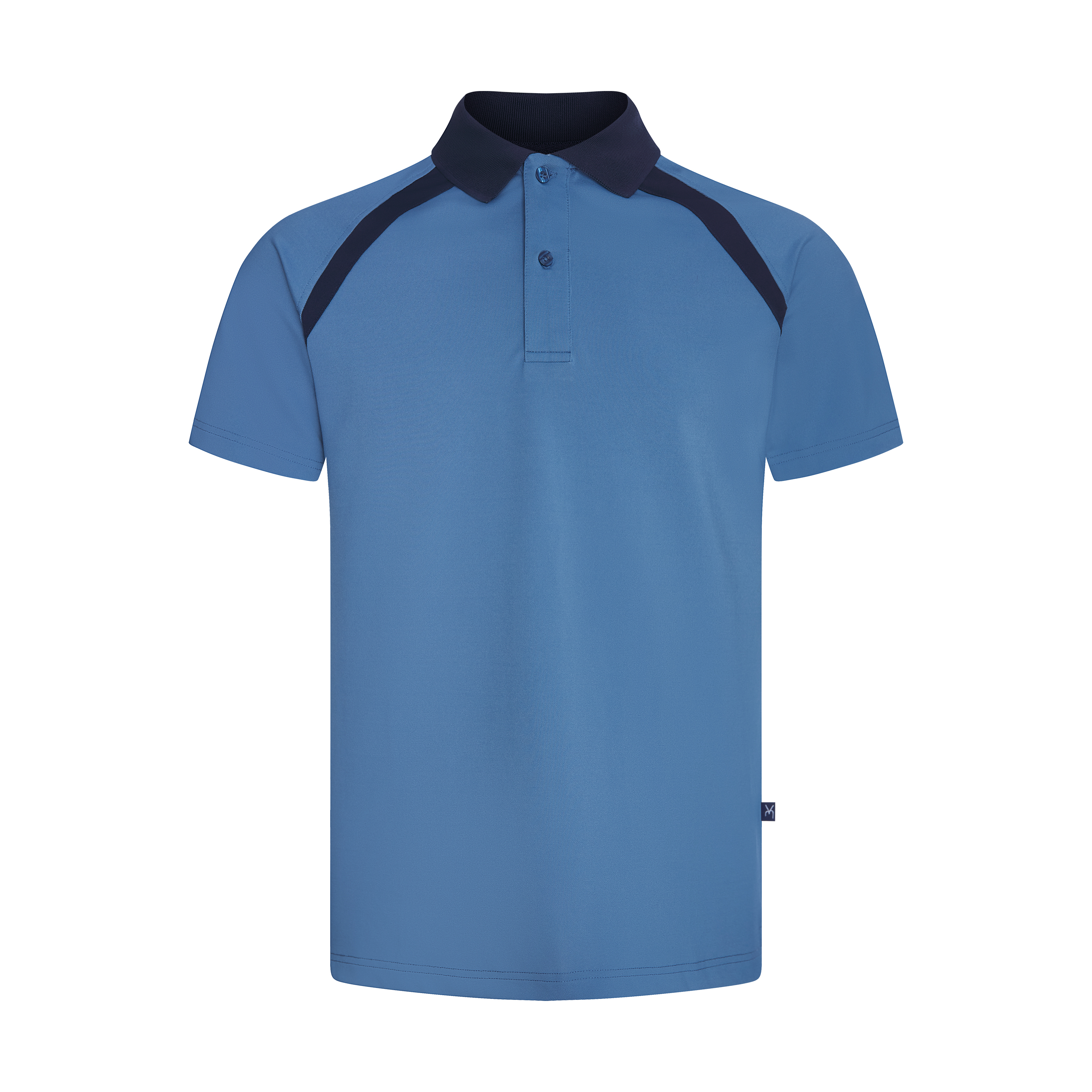 Sport Regular-Fit Polo Shirt with Contrast Curved Panels Down Raglans Front Men Polo Shirts New Arrival Polo Shirts For Men 1