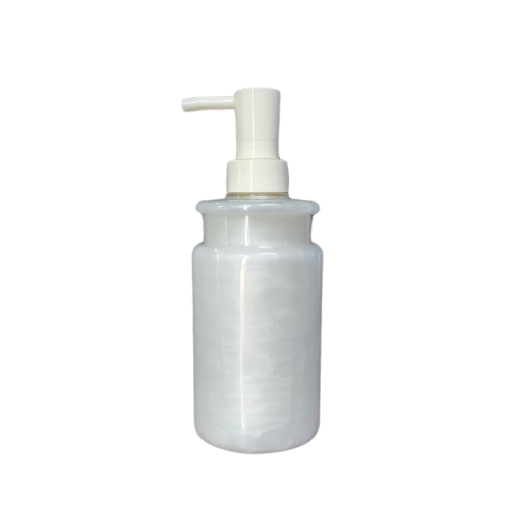 Wholesale 300ml Milky white PET plastic bottle with pump in plastic Made In Vietnam 4