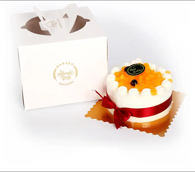 Cake Box With Handles Desert Custom Carton Box Packaging Carton Wholesale Food Carton Boxes Paperboard OEM ODM Made In Vietnam 2