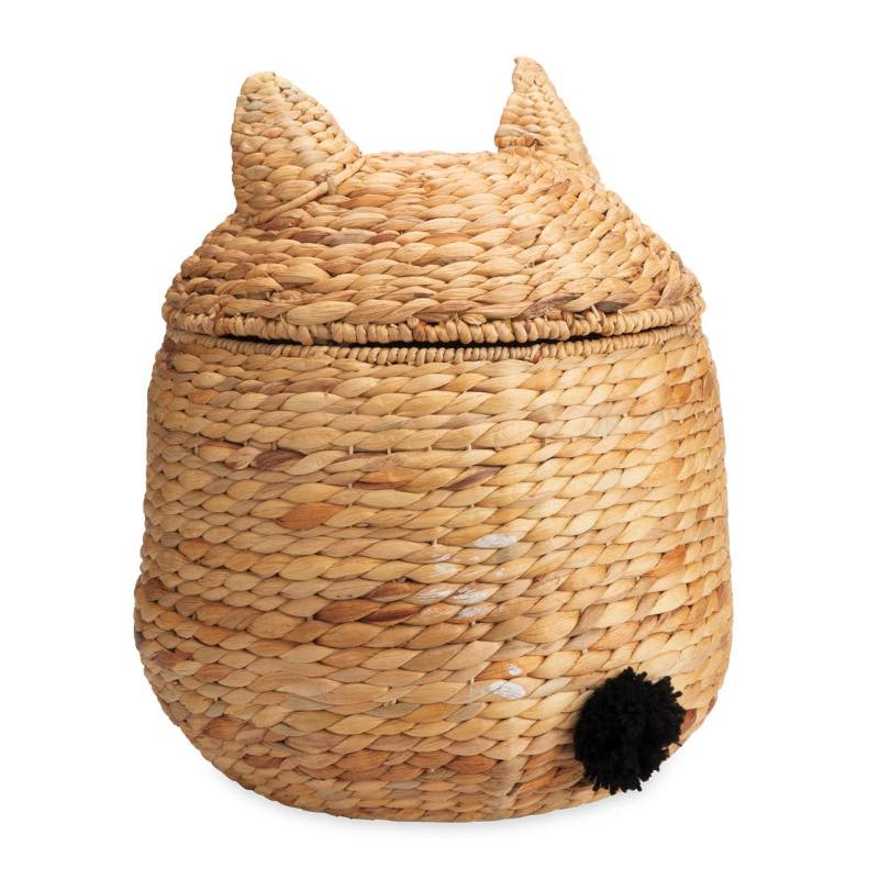 Cat Shaped Storage Basket Woven Home accessories Natural materials that are safe for health and aesthetically pleasing wholesale 3