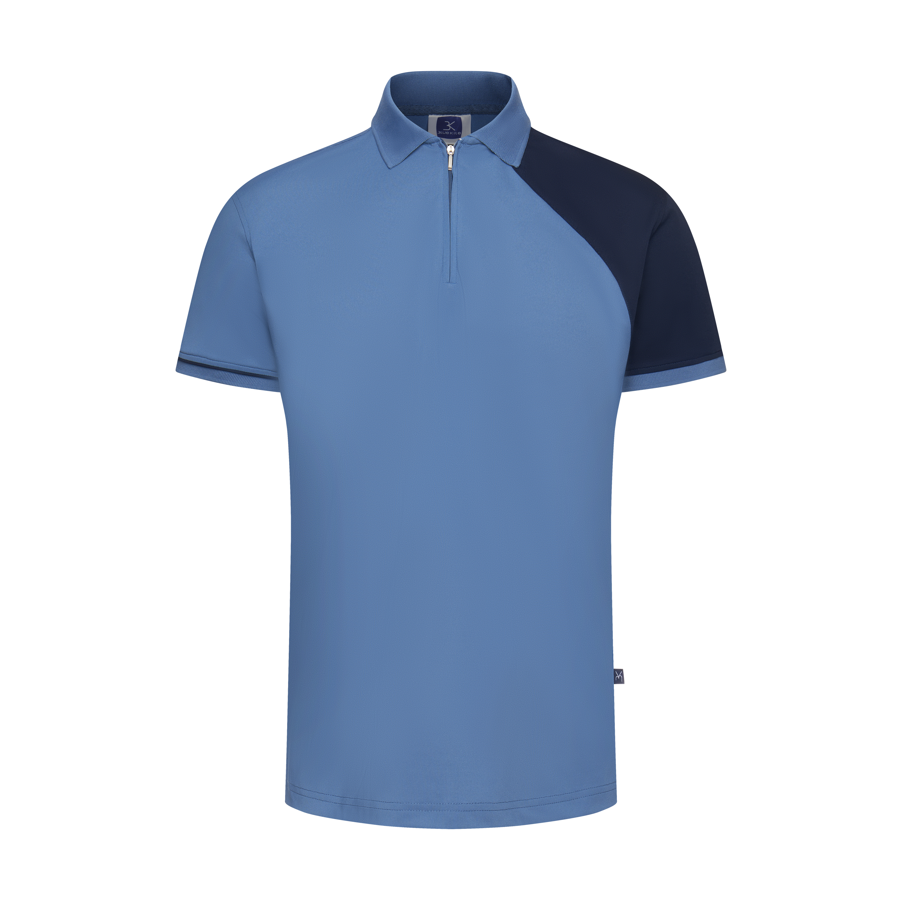 High Quality Polyester Spandex Regular-Fit Polo Shirt with Contrast Fabric Men Polo Shirts Polo Shirts For Men Clothes For Men 4