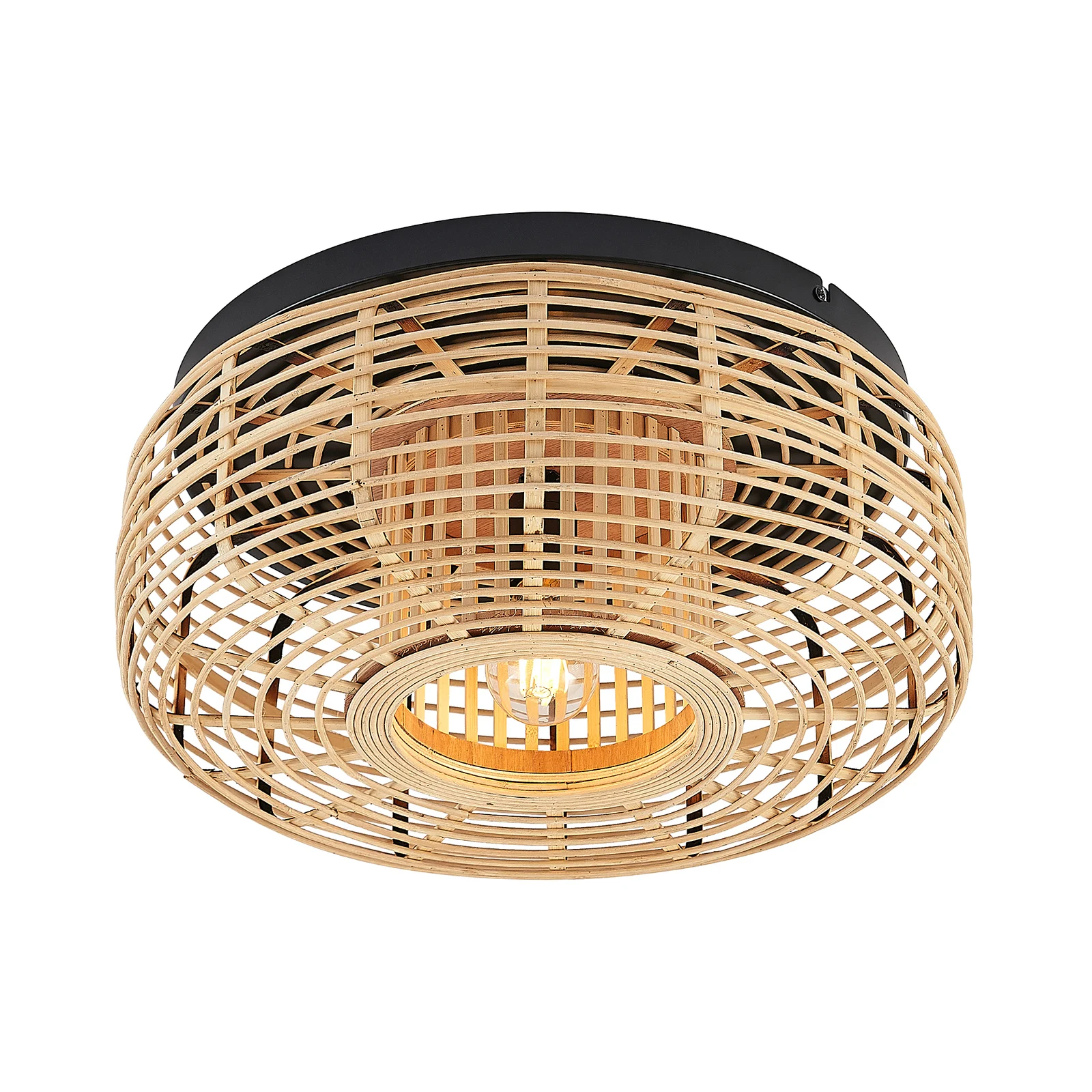 Ceiling light rattan lampshade, Lamps made from handmade materials, home decoration accessories, wholesale. 1