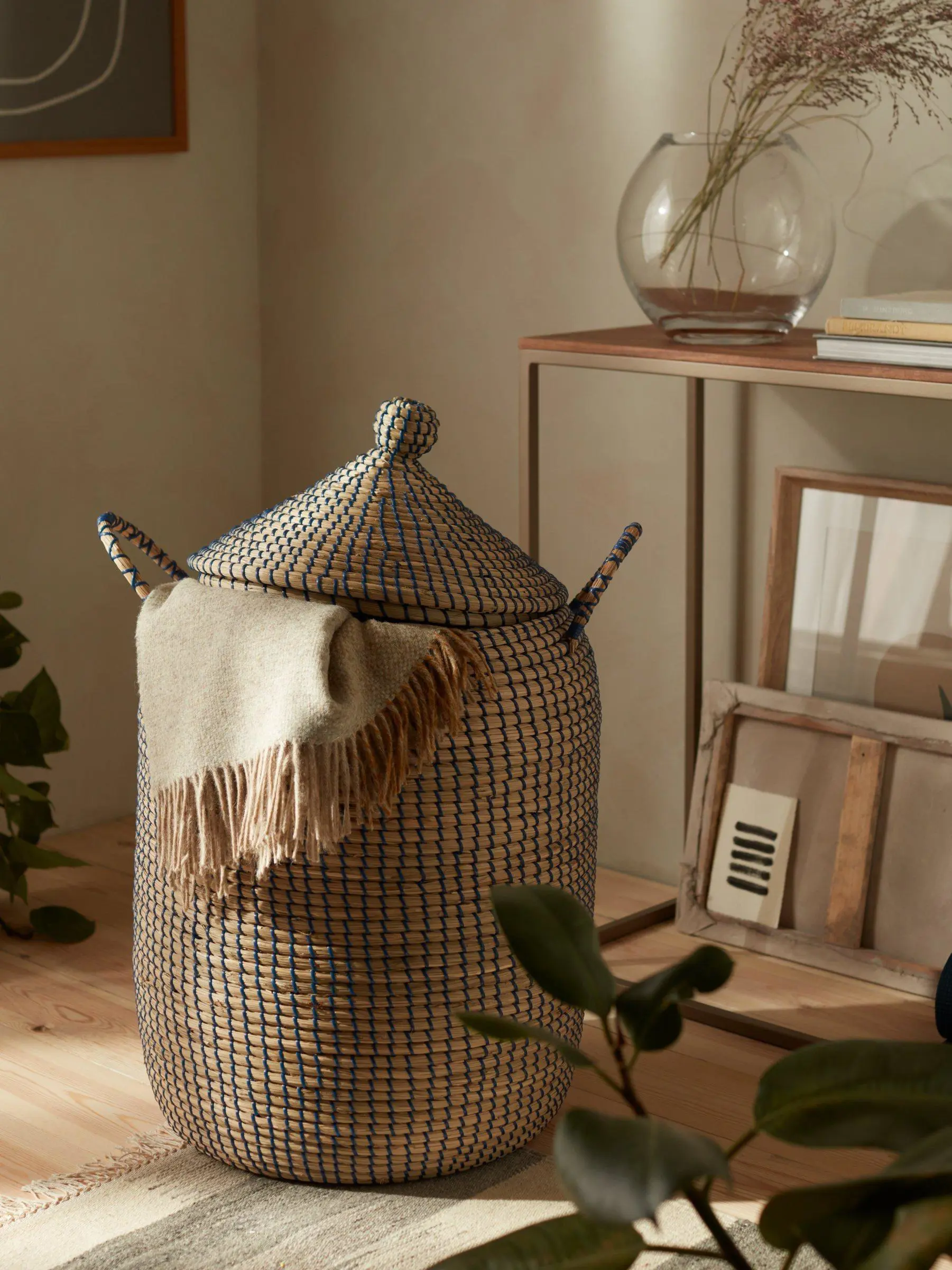 Clothes basket, Multi-purpose storage basket, home organization accessory, highly aesthetic, wholesale available. 4