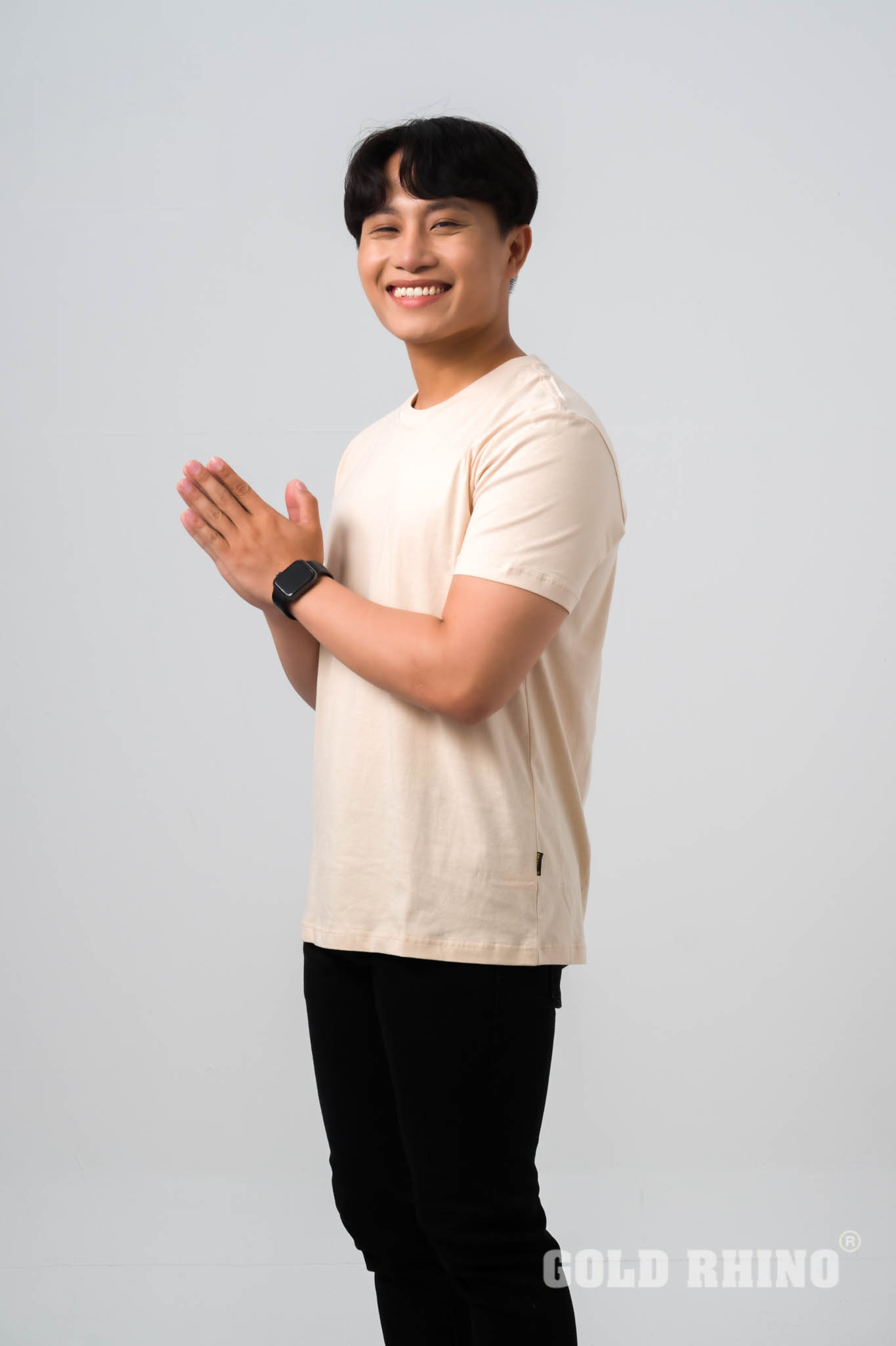 Clothes Men's T-Shirts OEM ODM Men's Clothing 100% Cotton Gold Rhino Shirts For Man Competitive Price Vietnam Manufacturer 5