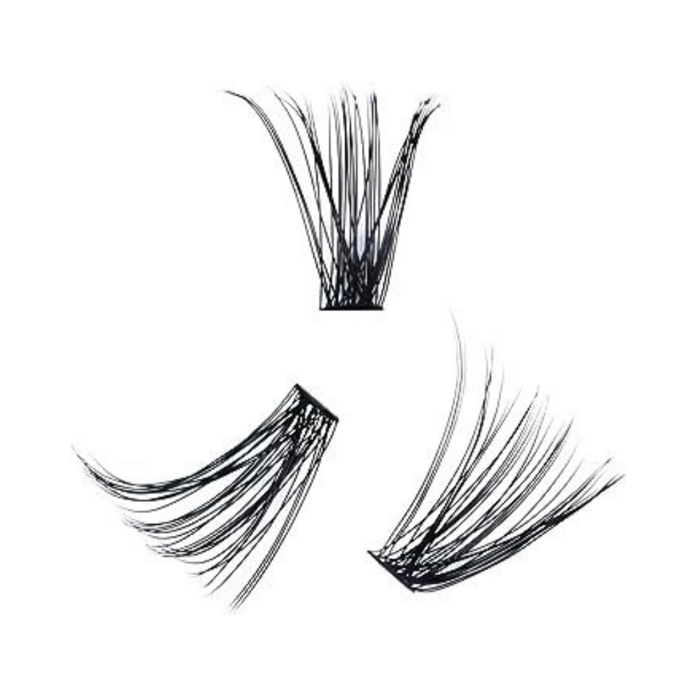 New Private Label Pre Cut Segmented Lashes Custom Kit Volume Cluster Lashes Kit DIY Lash Extension Kit 8