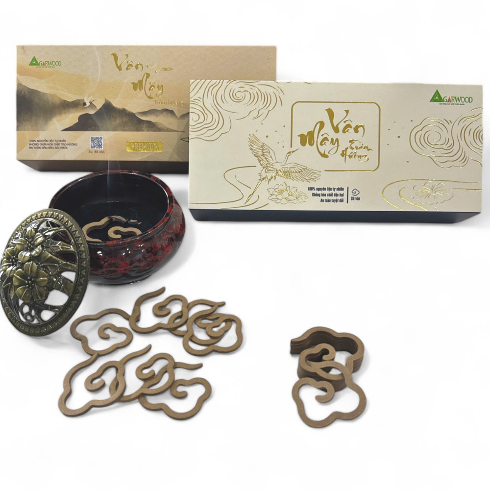 Competitive Price Top Seller Cloud Shape Agarwood Incense Cone For Wholesale 100% Natural OBM From Vietnam Manufacturer 4