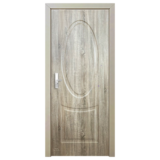 Composite Door Furniture Manufacturer MDF Door Solid Exterior Modern Design Door Exterior Wood Plastic Frame Front Wholesale 2