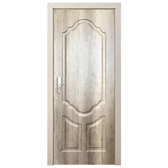 Composite Door Furniture Manufacturer MDF Door Solid Exterior Modern Design Door Exterior Wood Plastic Frame Front Wholesale 3