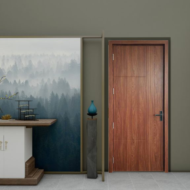 Composite Wooden Door Wholesale From Vietnam Manufacturer High Quality Modern Design Sound Insulation Packed In Carton Box 6