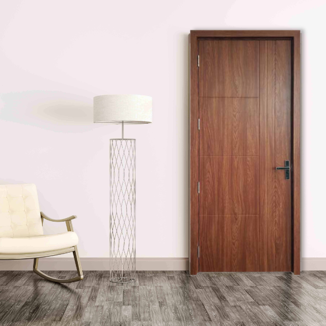 Composite Wooden Door Wholesale From Vietnam Manufacturer High Quality Modern Design Sound Insulation Packed In Carton Box 4