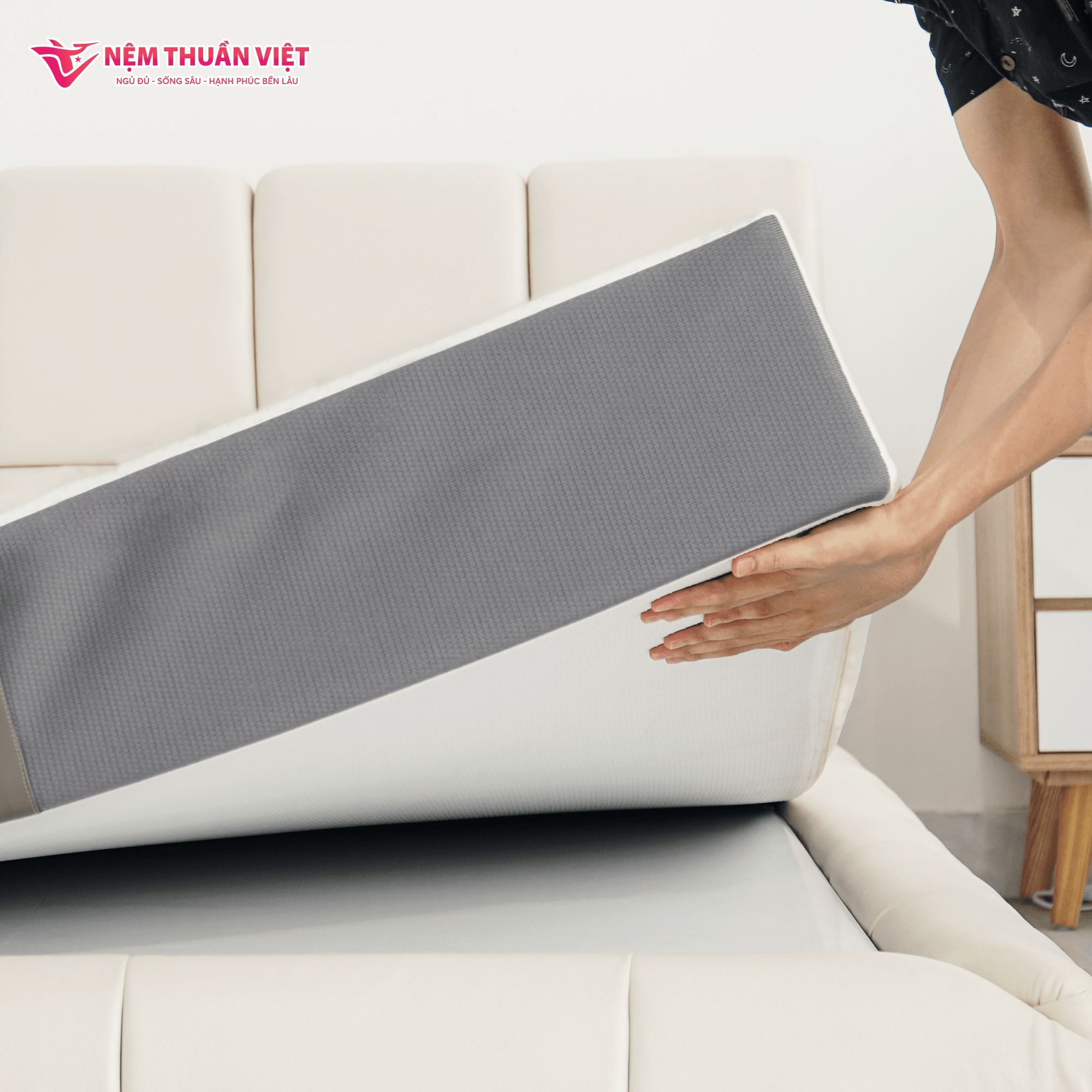 Cooling Foldable Bedroom Furniture Vietnam Factory's Memory Foam Fabric President Latex Mattresses Pressure Relief Bed Mattress 6