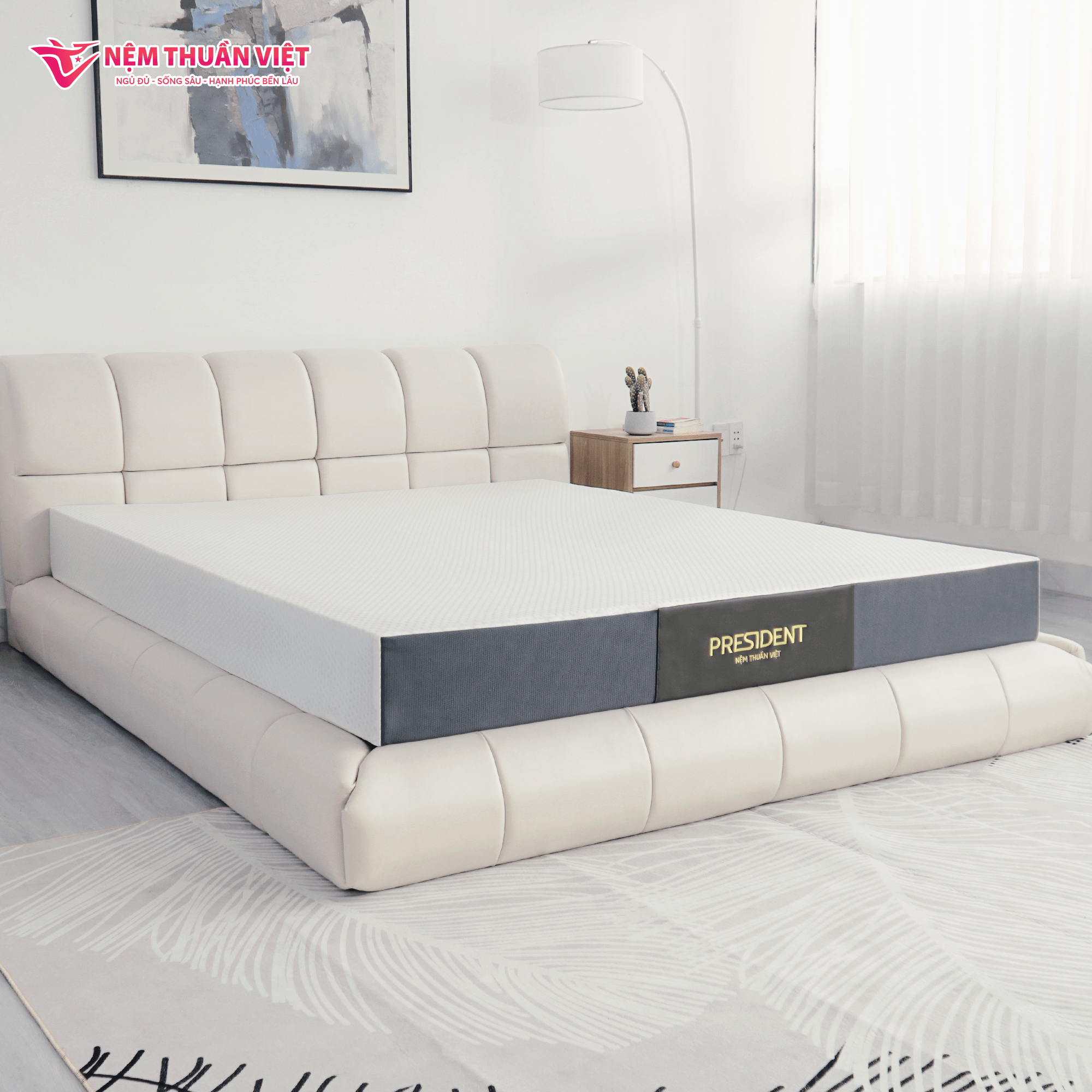 Cooling Foldable Bedroom Furniture Vietnam Factory's Memory Foam Fabric President Latex Mattresses Pressure Relief Bed Mattress 5