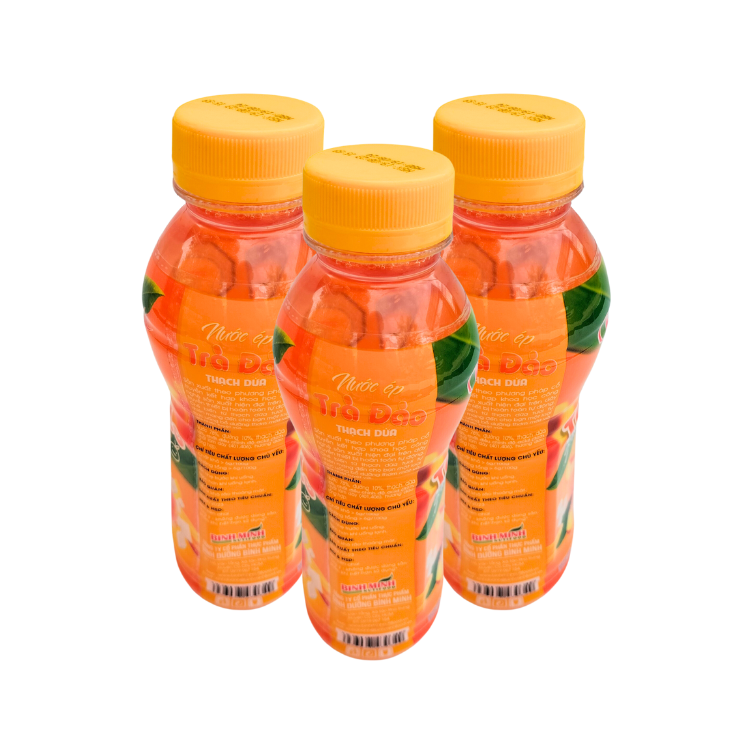 Best Price Coconut Jelly Peach Tea Juice Flavored Beverage Iso Packed In Box Vietnam Manufacturer 1