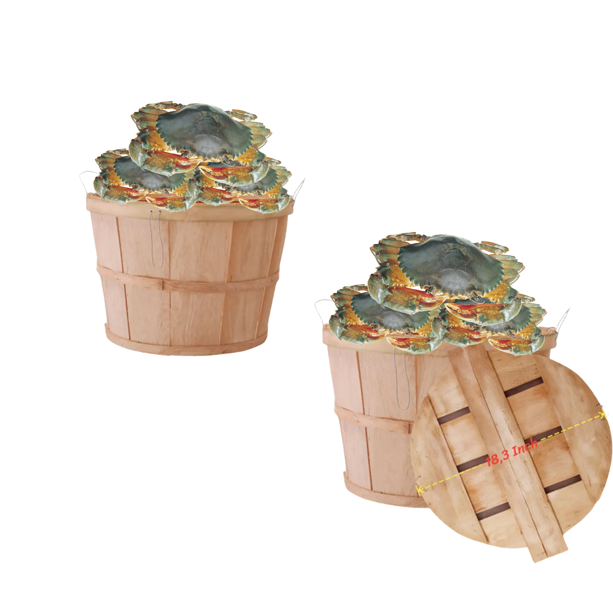 Hot Selling Fruit Basket Wood Vegetable Storage Basket Sustainable Eco-Friendly Material Viet Nam Manufacturer 1