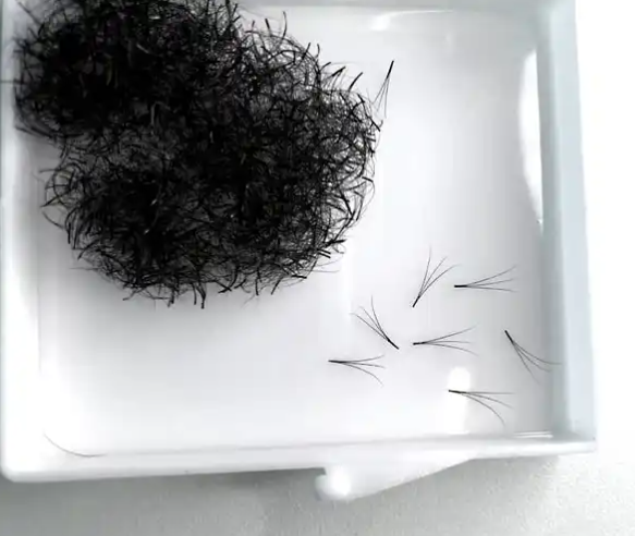 Premade Loose Fans And Line Fans 10D Korean PBT Narrow Pointy Base Premade Fan Eyelash Extension Factory Heat Bonded Nature Looking  5