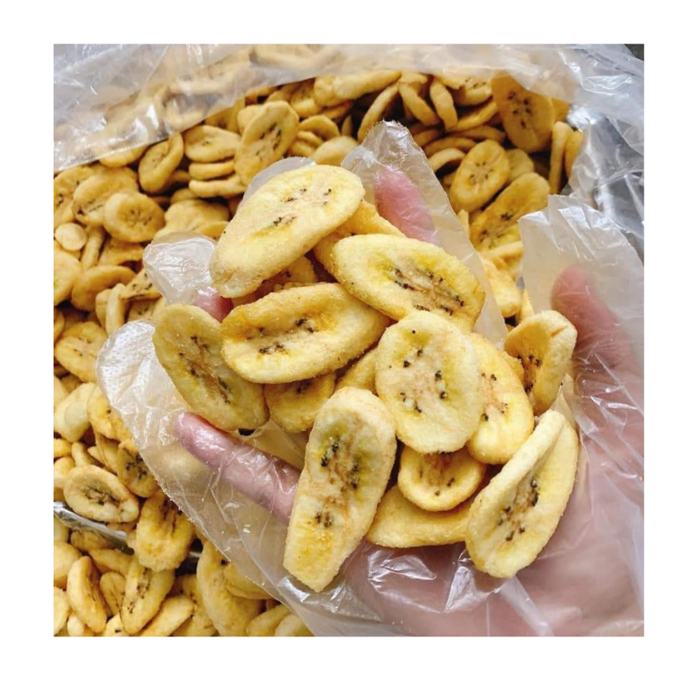 Fast Delivery Dried Banana Chips Green Vina Ready To Eat Snacks Vacuum Drying Natural Sweetness Vietnamese Manufacturer 3