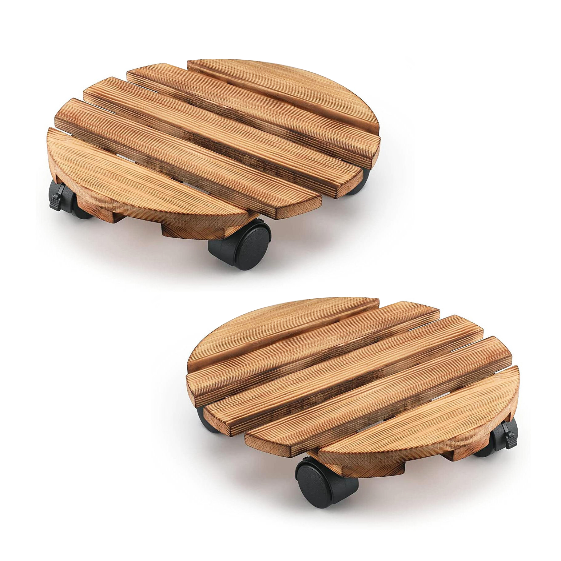 Competitive Price Round Hardwood Planter For Wholesale Fast Delivery Hard Wood Outdoor Carton Box Packaging Made In Vietnam 6