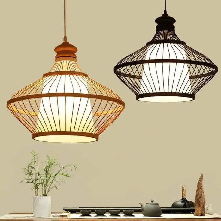 Bamboo Lampshade 02 W  1