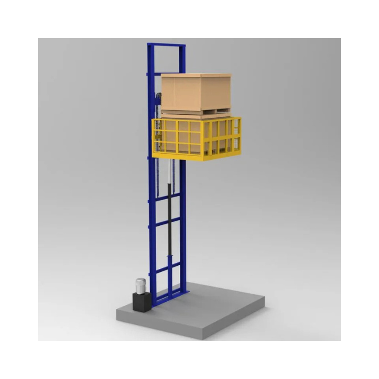 High Grade Product Cargo Lift With Two Posts VTE - 1 High Quality Goods Elevator Lifting Equipment In Warehouse Manufactured in Vietnam 6