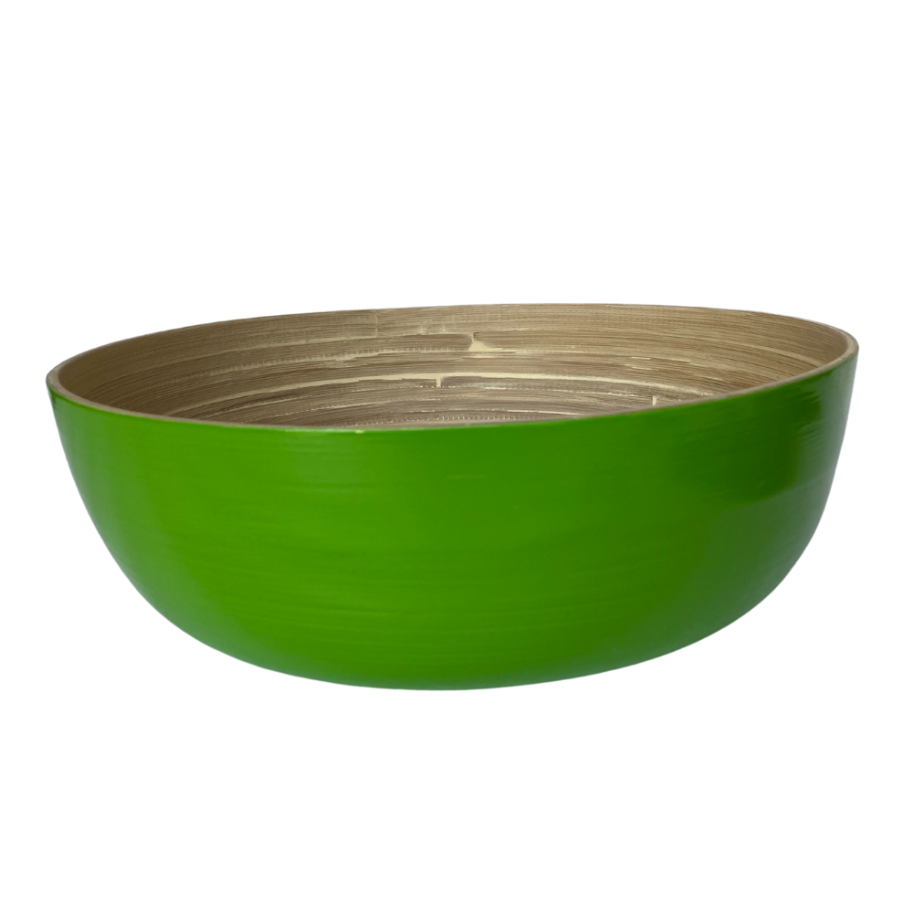 Bamboo Craft Bowl Best Quality Customized Kitchenware Organic spun bamboo bowls safe for health Homeware Crafts Made In Vietnam 1