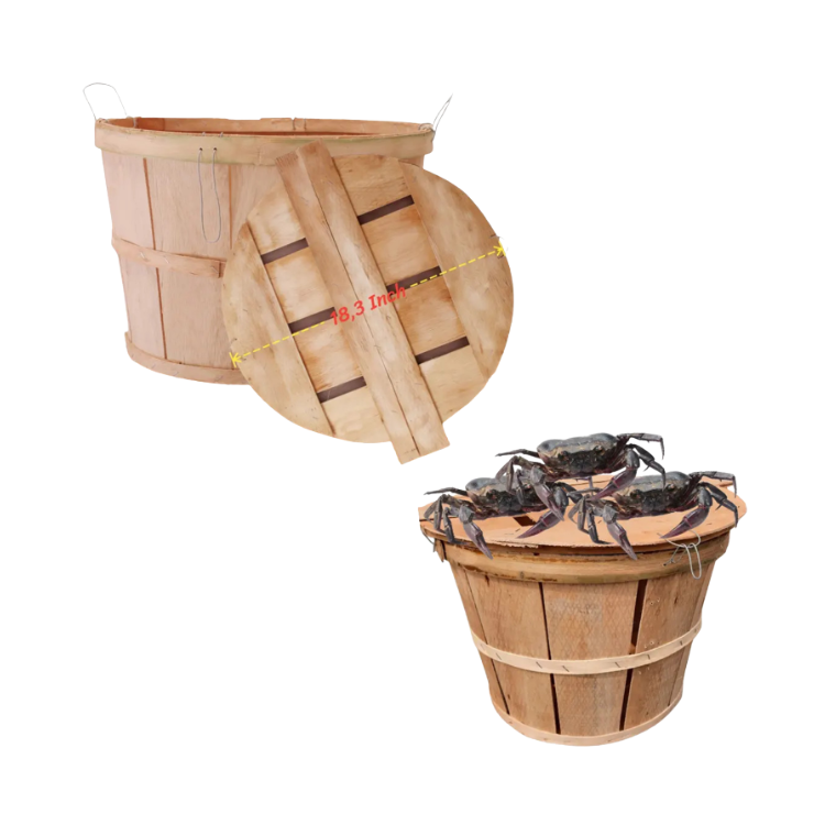 Hot Selling Fruit Basket Wood Clothes Dirty Laundry Basket Storage Baskets Bins Durable Eco-Friendly Material From Viet Nam 2