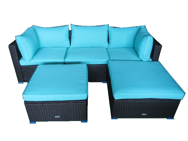 Hot selling Outdoor Wicker Furniture 5PCS Sofa Set-No-Glass VIETNAM Ready to Ship 8