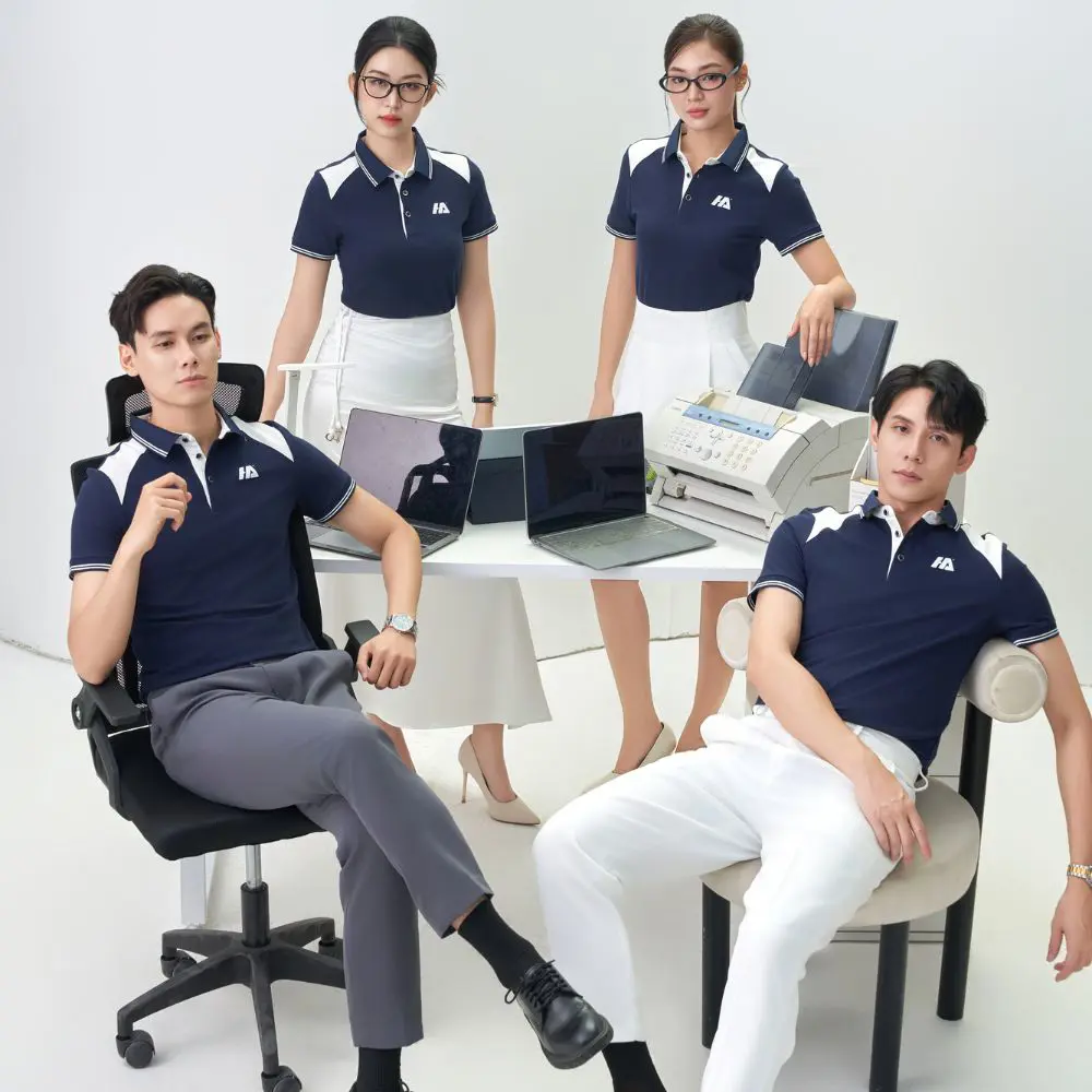 Elegant Polo Uniform Shirts Wiht Prime Cotton A Blend of Fashion, Professionalism for Businesses Seeking Stylish Custom Apparel 3