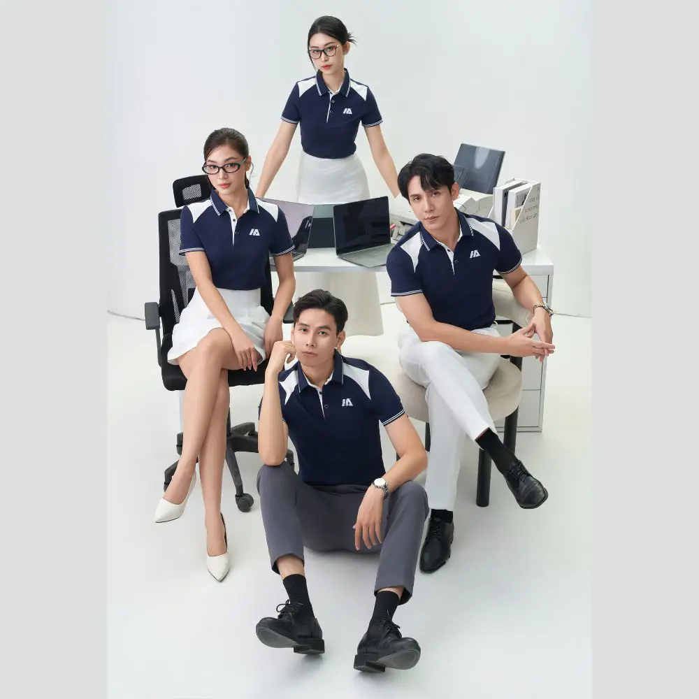 Elegant Polo Uniform Shirts Wiht Prime Cotton A Blend of Fashion, Professionalism for Businesses Seeking Stylish Custom Apparel 4