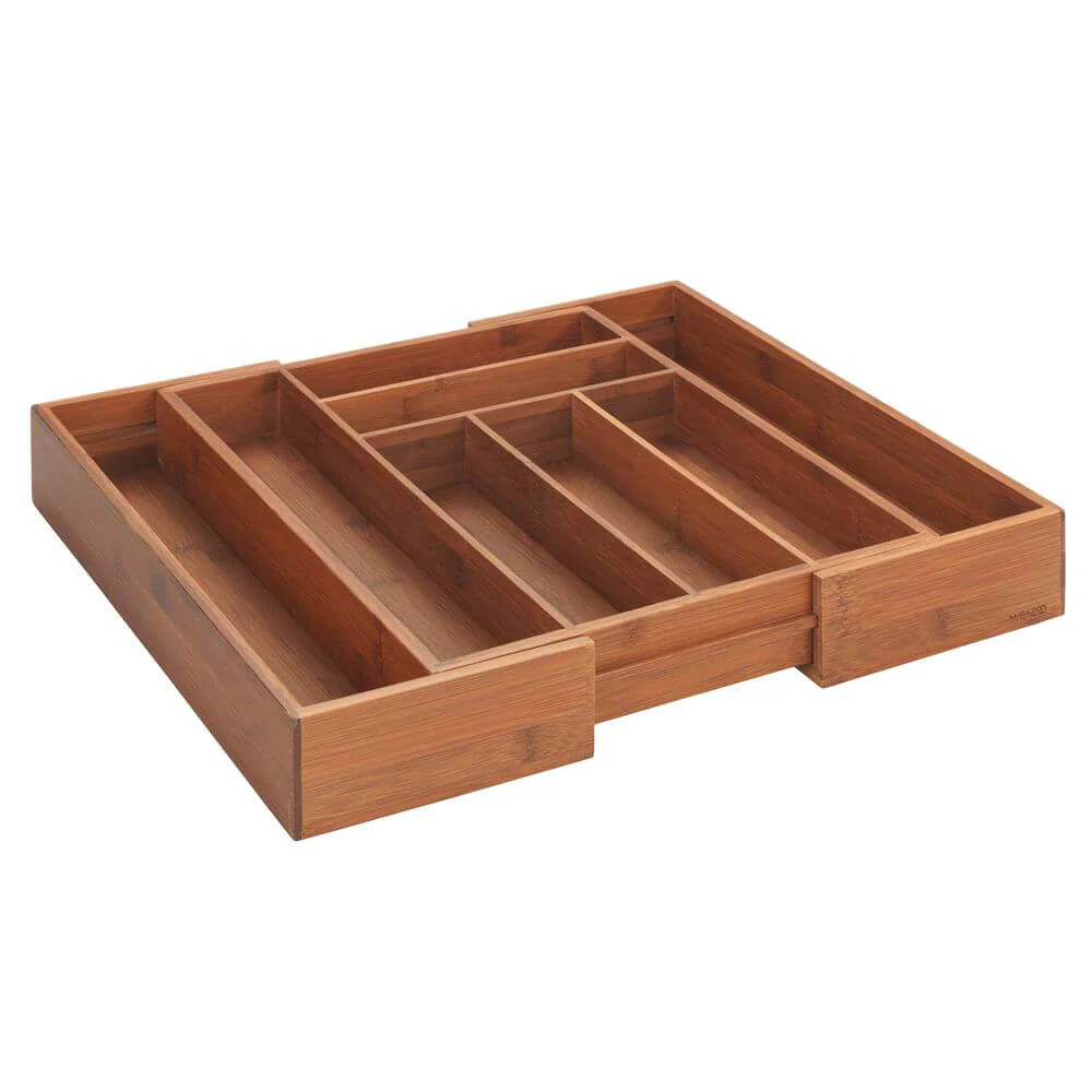 Expandable Cutlery Tray Bamboo Household items made from bamboo laminated safe for health and aesthetically pleasing, wholesale. 3