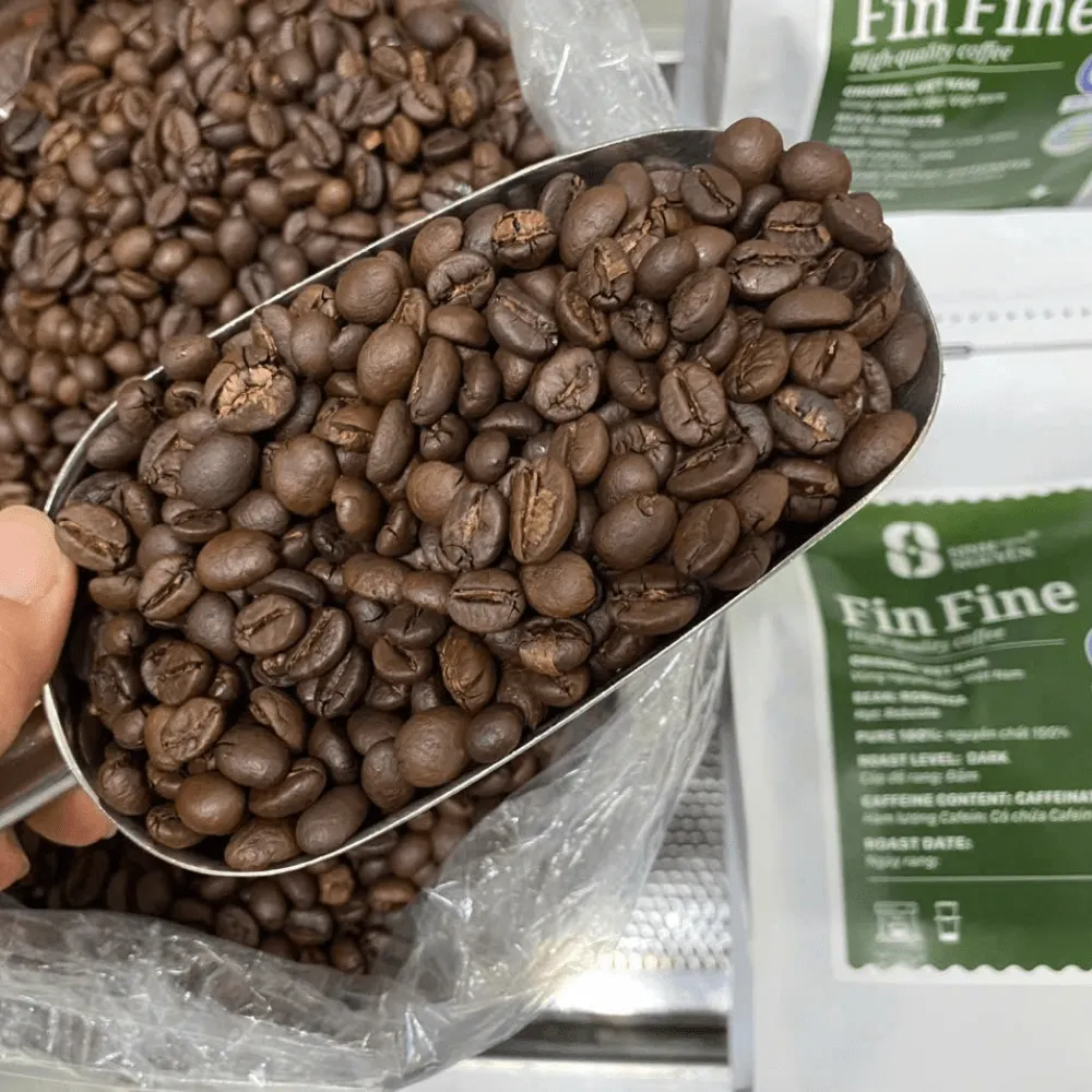 Experience the rich flavors of vietnam with Premium Vietnamese Robusta Dark Roast Coffee Beans 4