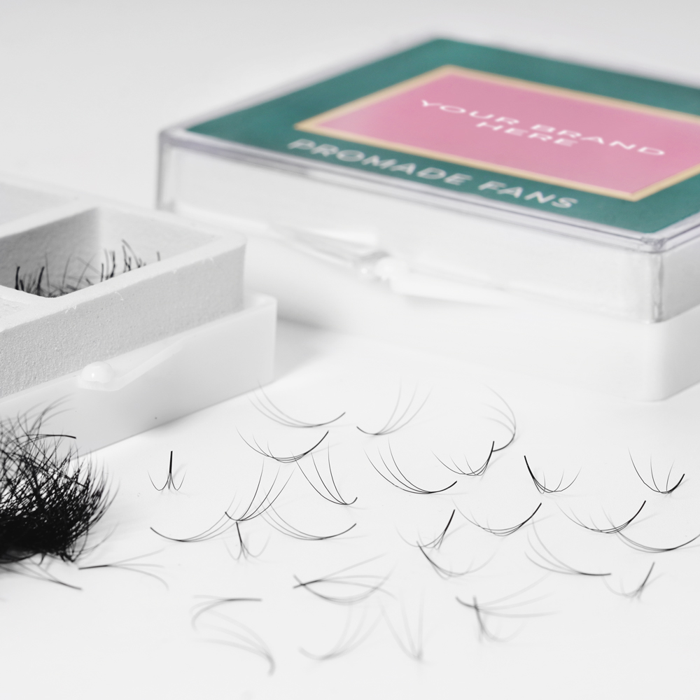 Lash Vendor 8D Promade Fans 0.05 C curl 14mm Good Price Pre-Made Black Private Labels Eyelash Fan Cheap Manufacturer Lashify 4