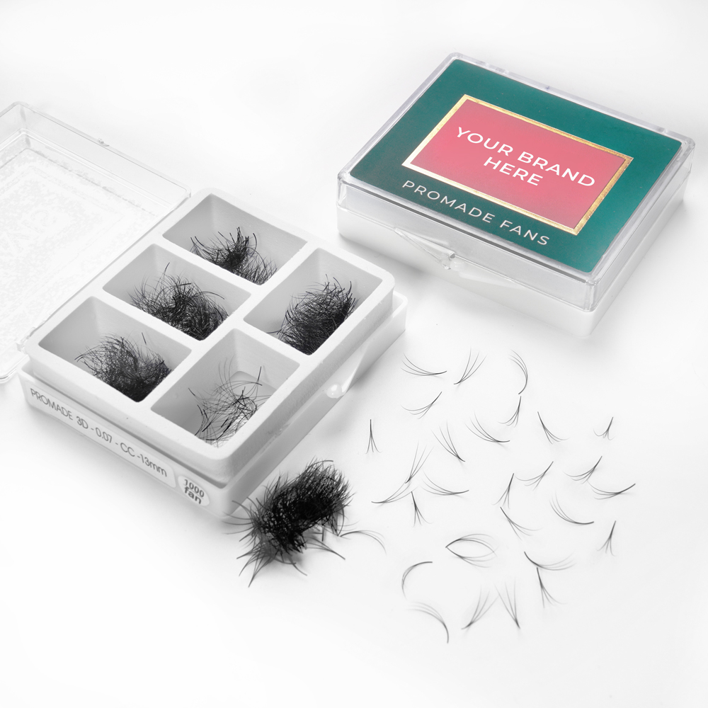 Lash Vendor 8D Promade Fans 0.05 C curl 14mm Good Price Pre-Made Black Private Labels Eyelash Fan Cheap Manufacturer Lashify 2