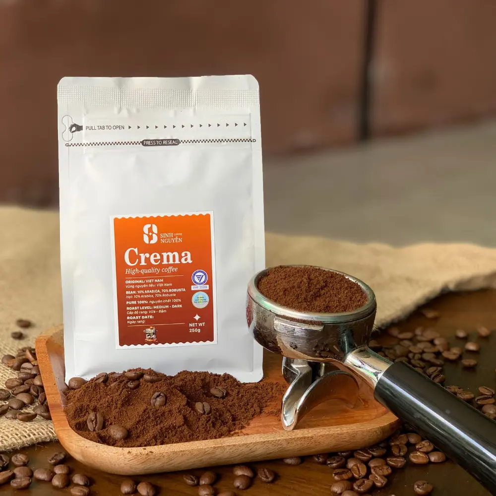 Factory Price Wholesale Roasted Coffee Powder High Quality Machine Coffee Chocolate Taste Made In Vietnam Manufacturer OEM ODM 1
