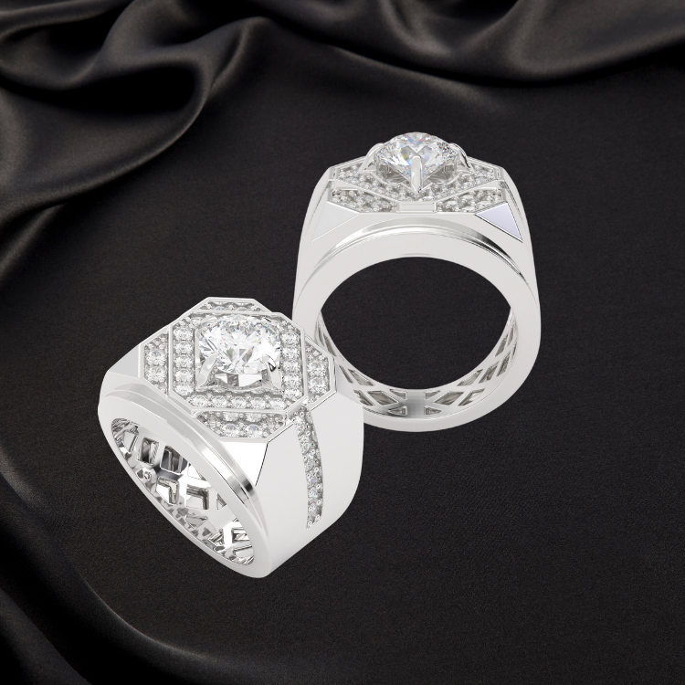 Fashion Jewelry Rings Wholesale Polished Silver Perfection For Men Ruby Customize Diamond From Vietnam Manufacturer 1