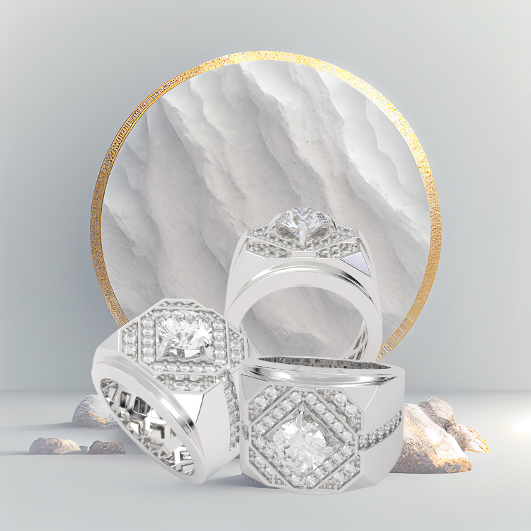 Fashion Jewelry Rings Wholesale Polished Silver Perfection For Men Ruby Customize Diamond From Vietnam Manufacturer 6