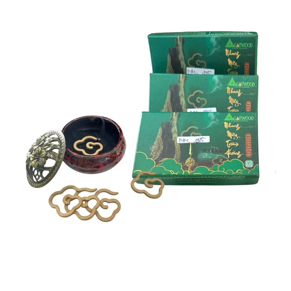 Fast Delivery Cloud Shape Agarwood Incense For Wholesale Competitive Price Organic Packed In Carton Vietnam OBM Manufacturer 1