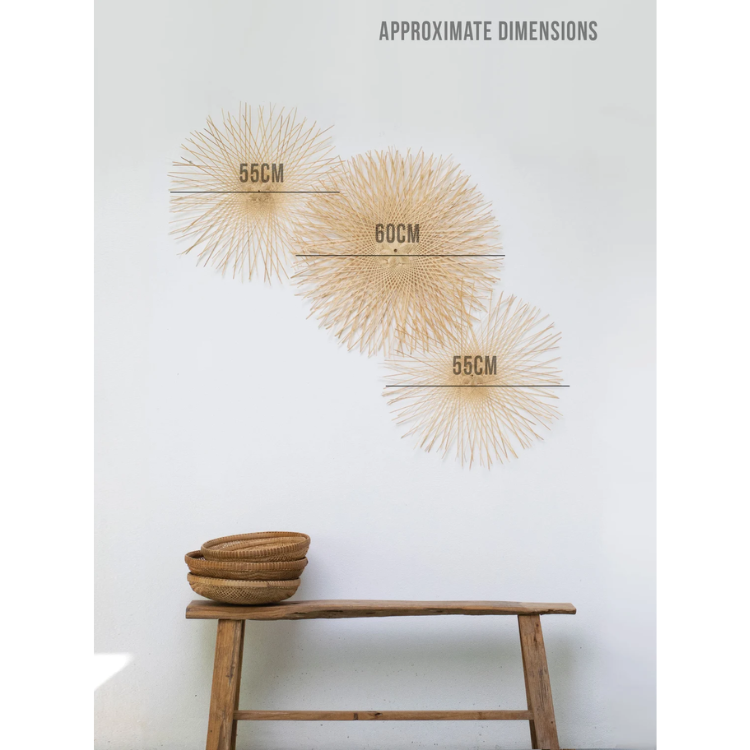 Fast Delivery Home Items Trend House Woven Wall Kids Decor Plate Gifts Round Deco Hanging Art Design Moon Vietnam Factory 5