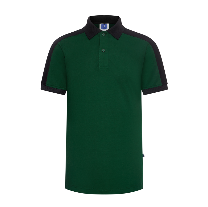 Clothes For Men Sport Regular-Fit Polo Shirt with Contrast Along Shoulders to Sleeves Men Polo Shirts Polo Shirts For Men 1