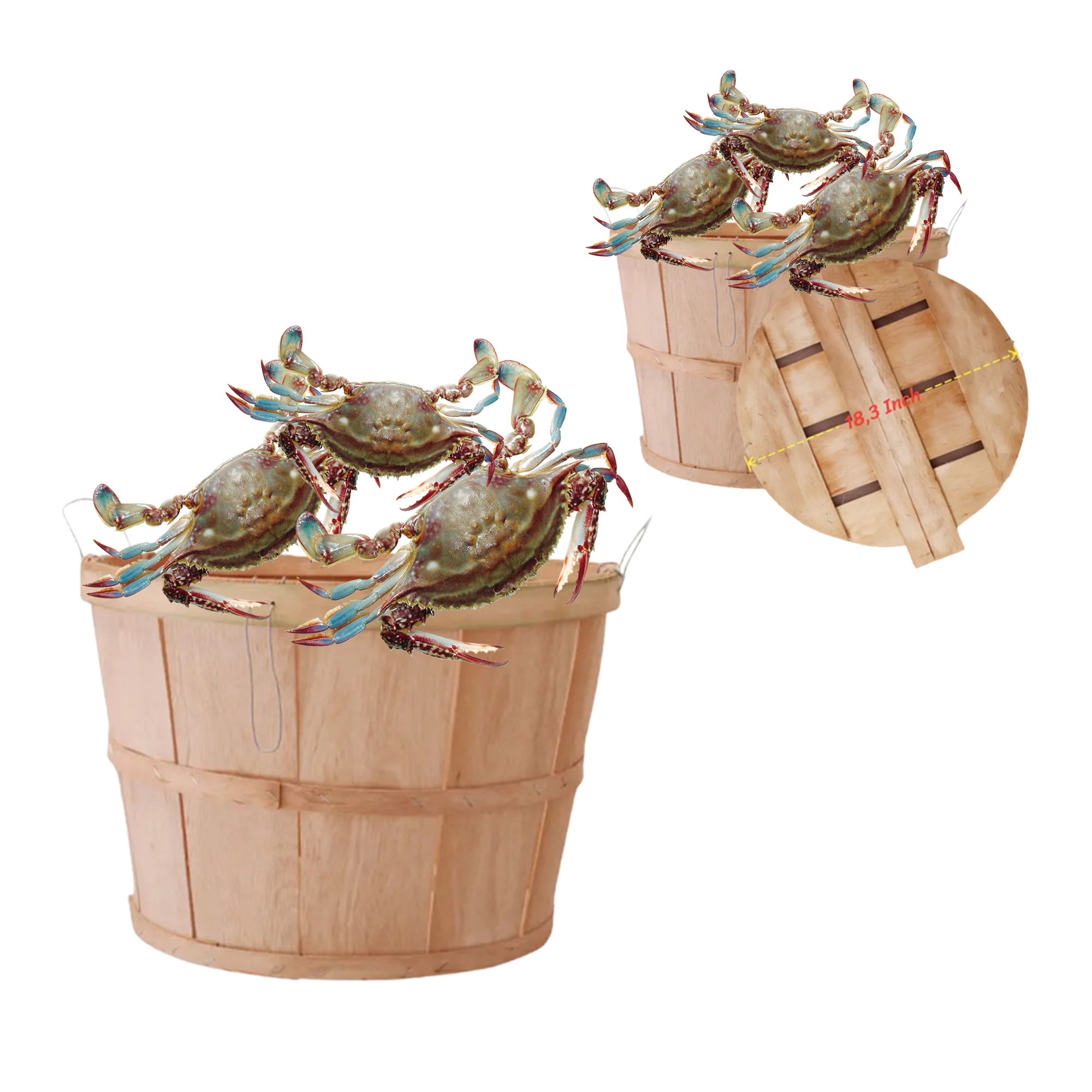 Trading In Bulk Fruit Basket Wood Basket Storage Box For Storage Basket With Handles Hand-Made Products Eco-Friendly Material 1