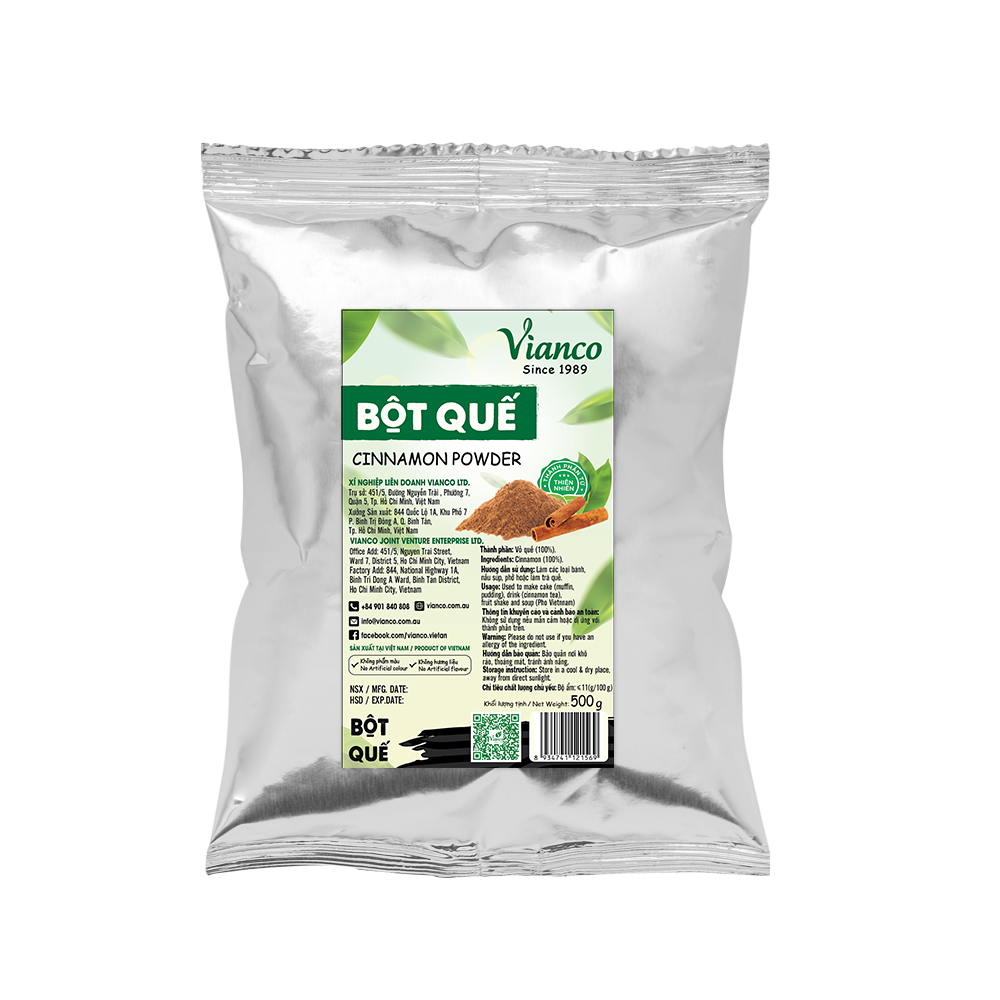 Cinnamon Powder Customized Service Pure Natural Vianco Iso 22000 2018 Carton Box From Vietnam Manufacturer 3
