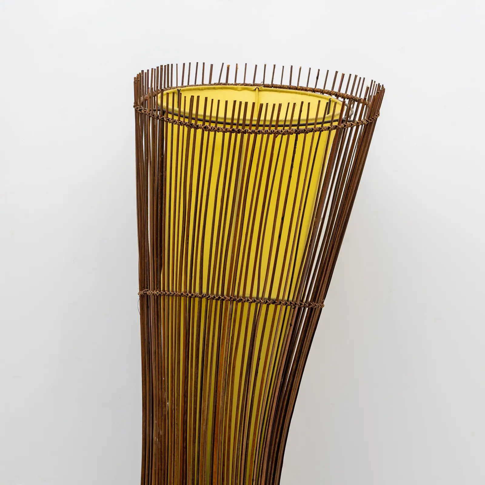 Floor lamp made of bamboo, Lamps made from handmade materials, home decoration accessories, wholesale. 4