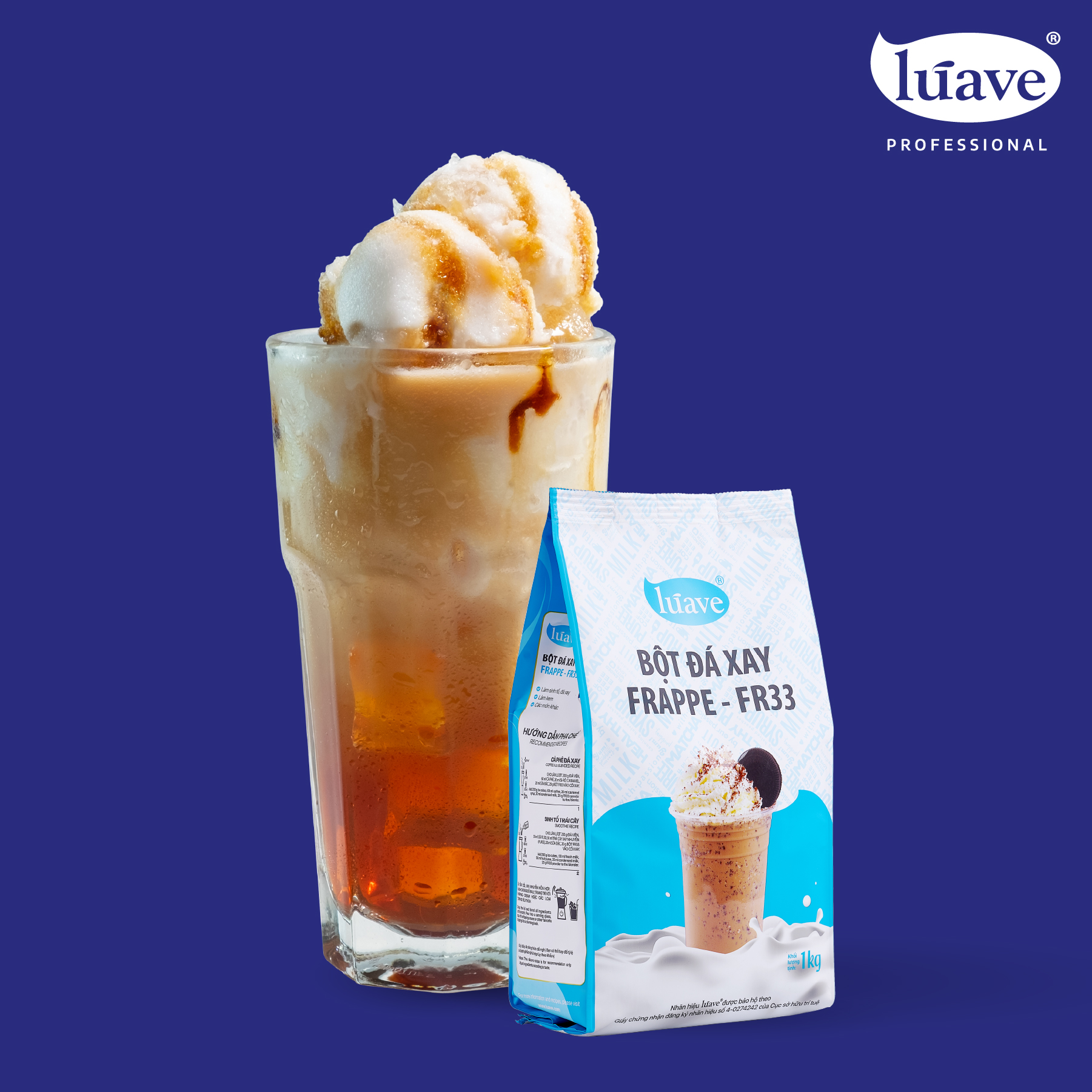Frappe Powder FR33 For Smoothies and Ice-Blended Drinks Prevents Stratification, Rich Milk Flavor,Anti-Separation,Trans Fat Free 4